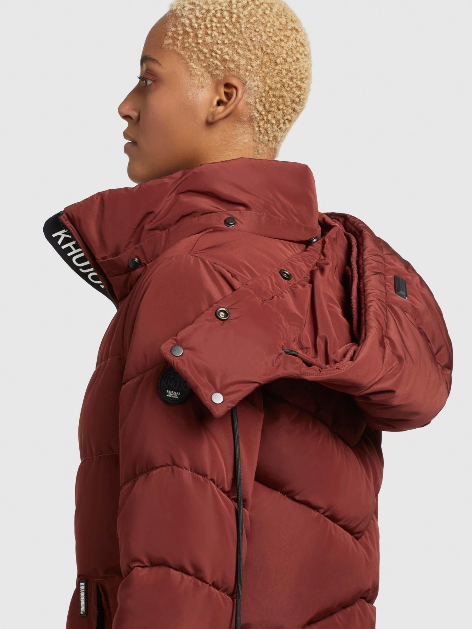 Khujo Manteaux Dhiver Manteau D’hiver Huba Femme Rouge Carmin 8 Khujo Manteaux Dhiver Manteau D’hiver Huba Femme Rouge Carmin - Image 8