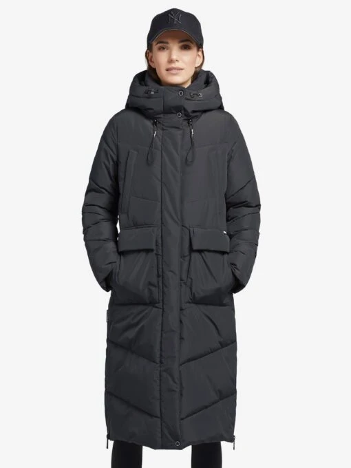 Khujo Manteaux Dhiver Manteau D’hiver Elvita Femme Bleu Foncé