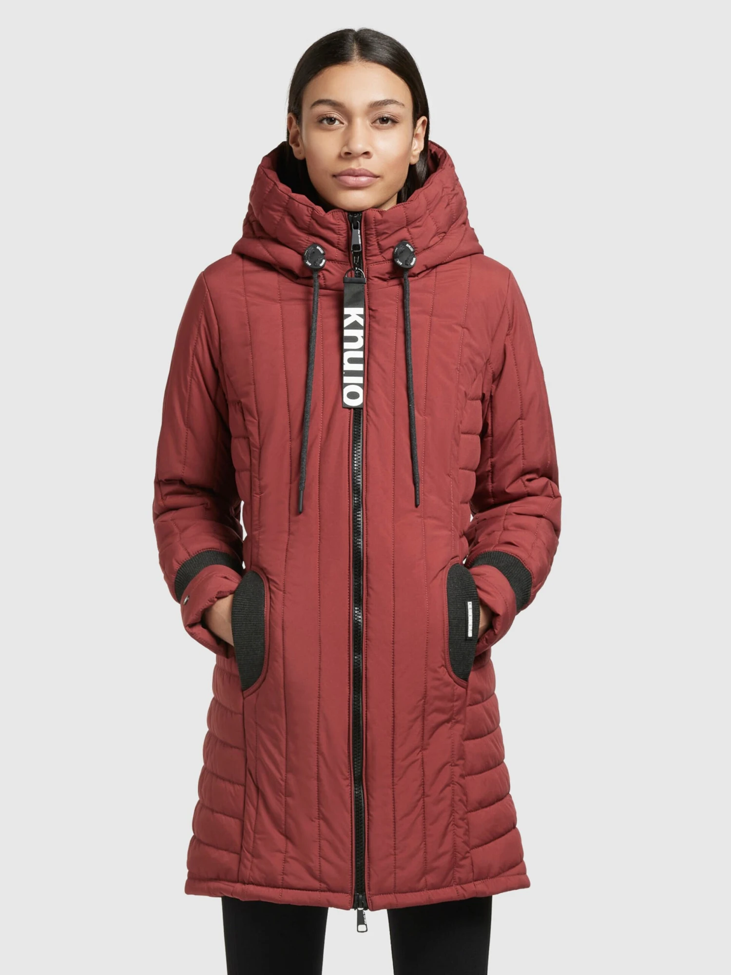 Khujo Vestes Dhiver Veste D’hiver Jerry Femme Rouge Rouille 2 Khujo Vestes Dhiver Veste D’hiver Jerry Femme Rouge Rouille - Image 2