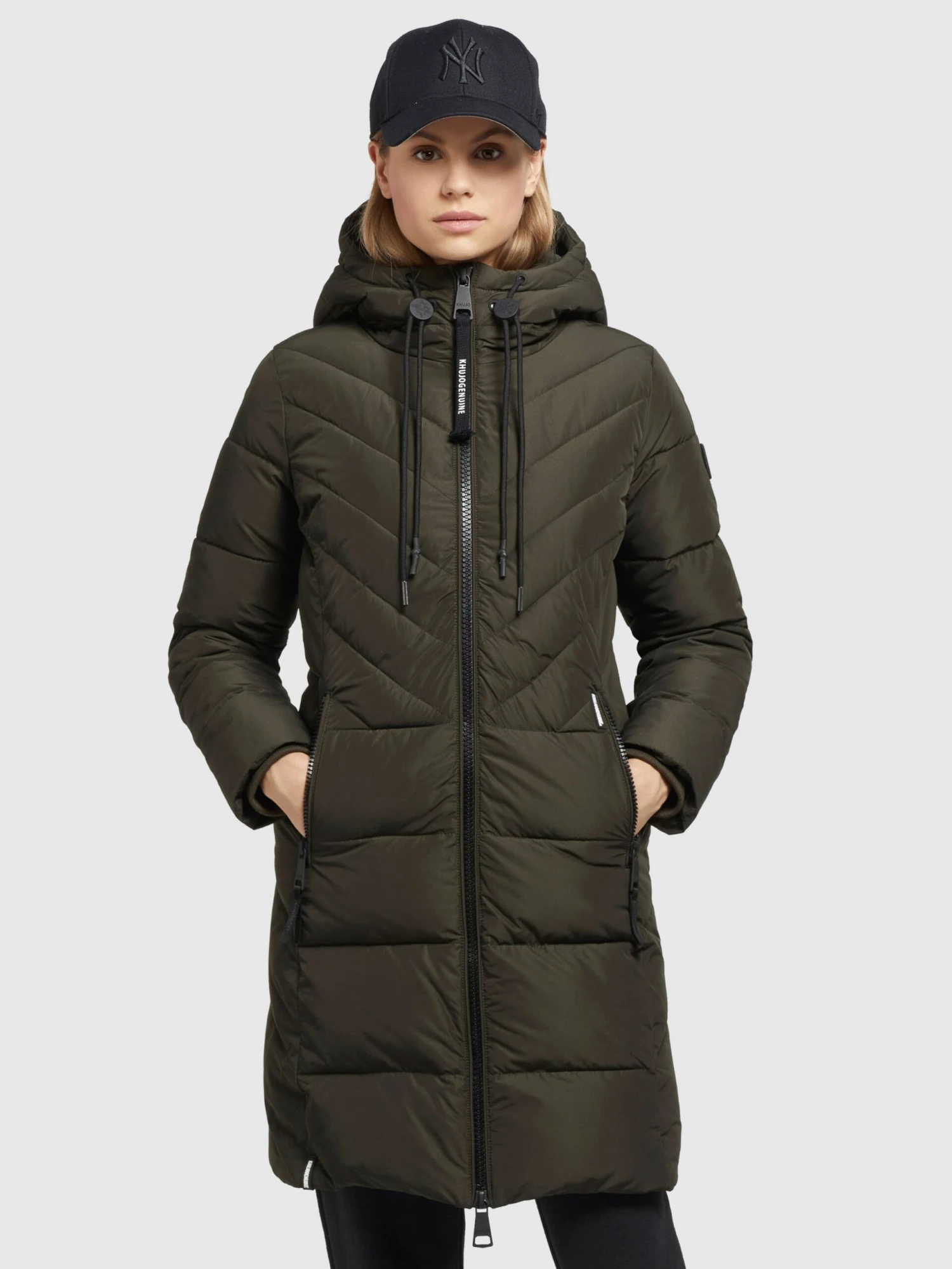 Khujo Manteaux De Mi-saison Manteau Mi-saison Mugg Femme Olive 2 Khujo Manteaux De Mi-saison Manteau Mi-saison Mugg Femme Olive - Image 2