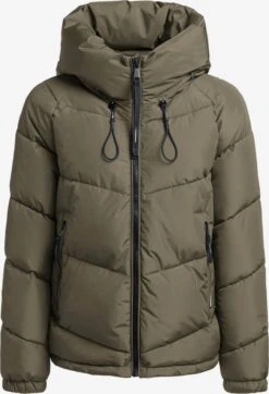 Khujo Vestes Dhiver Veste D’hiver Esila Femme Kaki