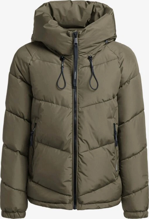 Khujo Vestes Dhiver Veste D’hiver Esila Femme Kaki