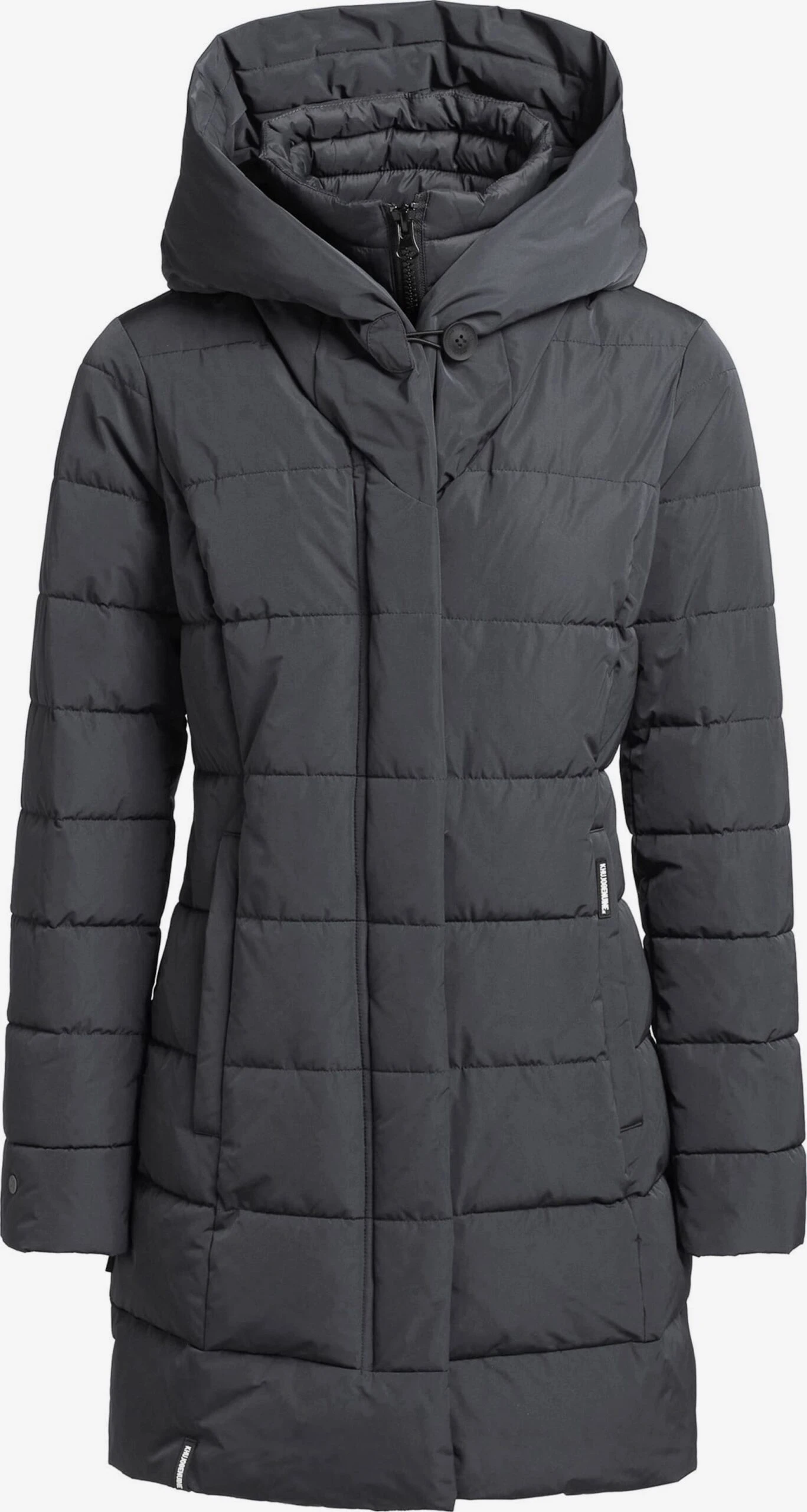 Khujo Manteaux Courts Manteau D’hiver Floyt Femme Gris Foncé 1 Khujo Manteaux Courts Manteau D’hiver Floyt Femme Gris Foncé