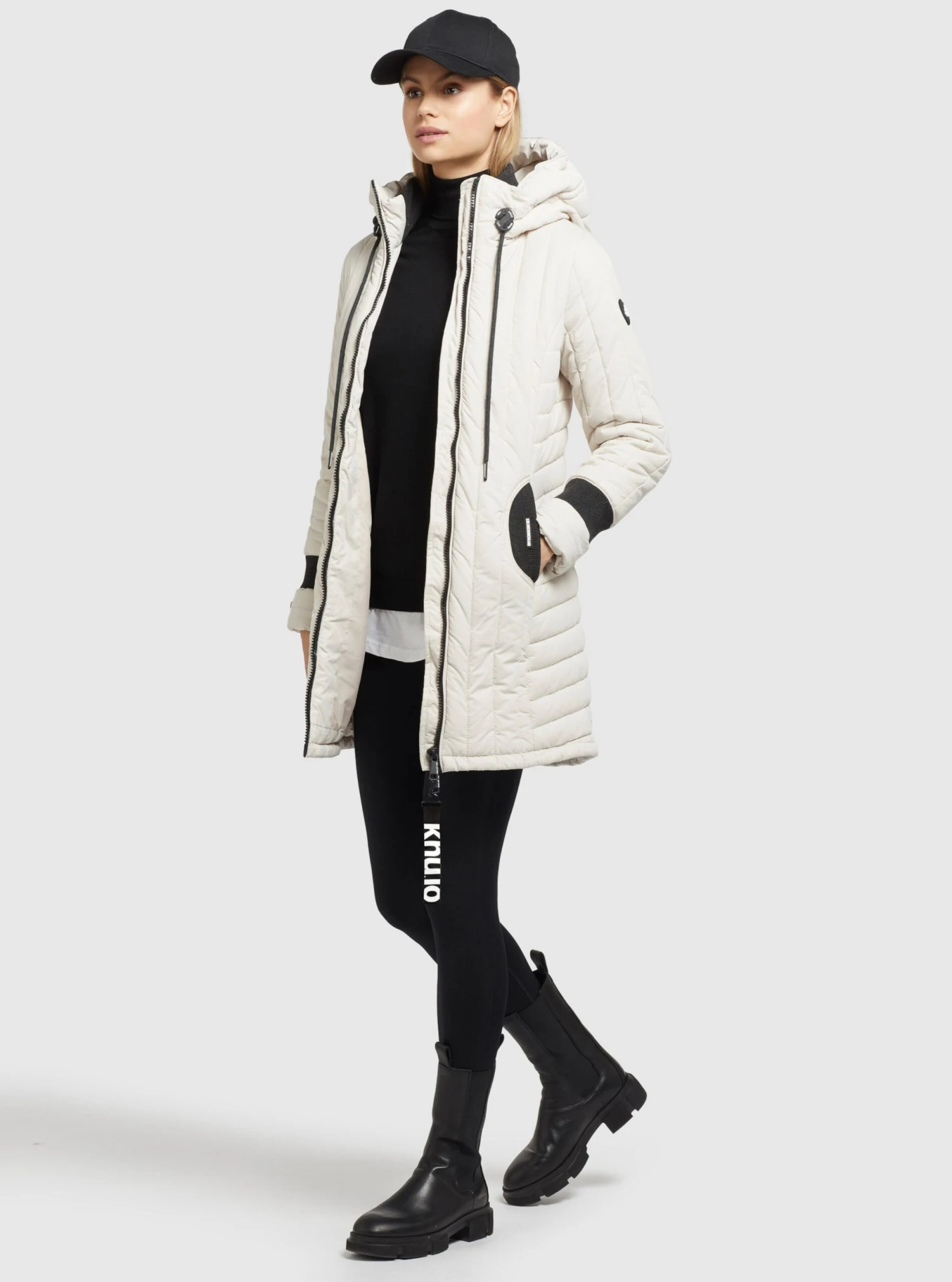 Khujo Manteaux De Mi-saison Manteau Mi-saison Jerry Femme Blanc Cassé 6 Khujo Manteaux De Mi-saison Manteau Mi-saison Jerry Femme Blanc Cassé - Image 6