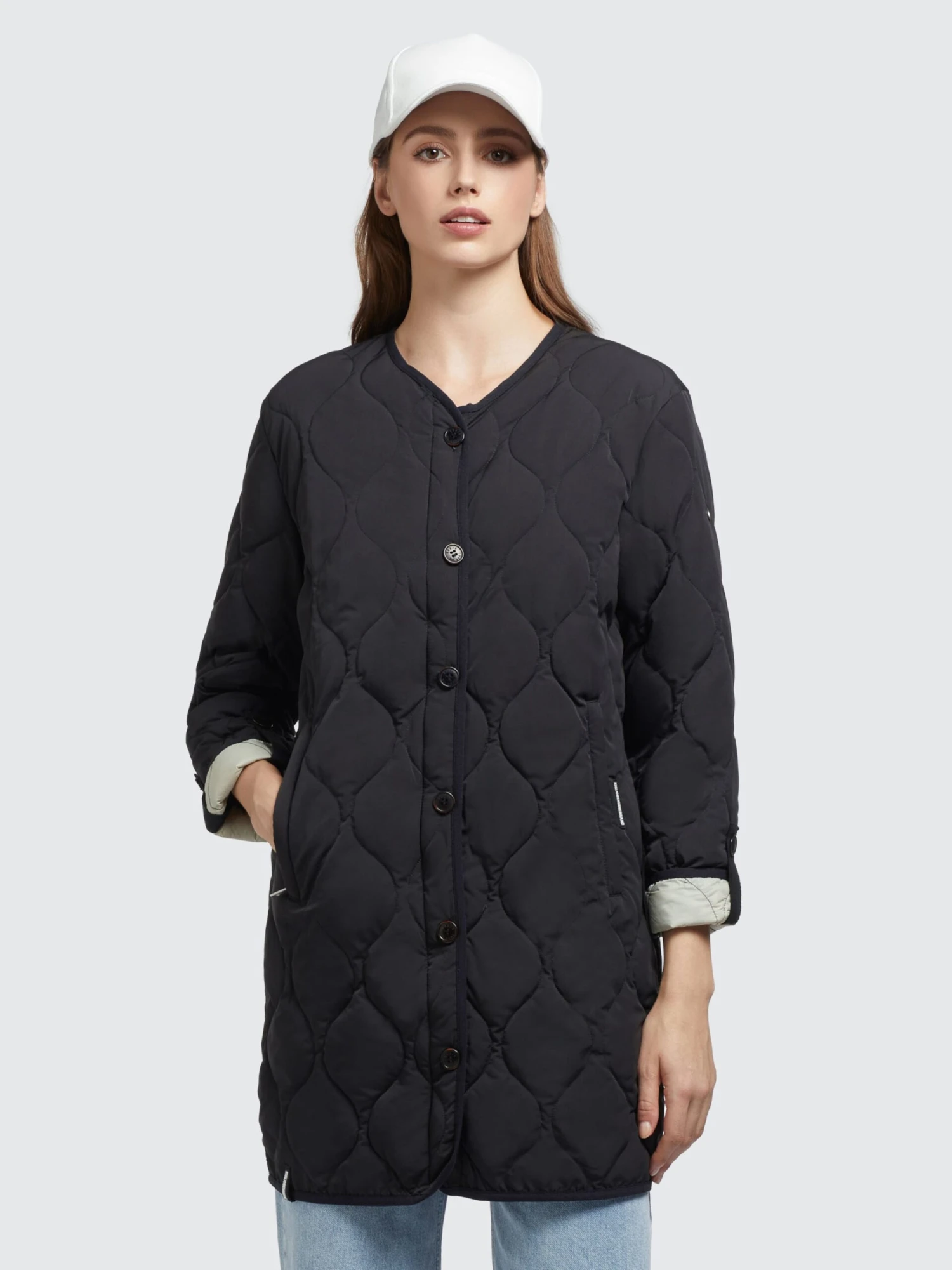 Khujo Manteaux De Mi-saison Manteau Mi-saison SIRA Femme Noir 2 Khujo Manteaux De Mi-saison Manteau Mi-saison SIRA Femme Noir - Image 2