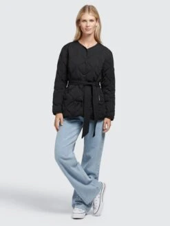 Khujo Vestes De Mi-saison Veste Mi-saison Yuna Femme Noir -Khujo Boutique 5c9d48169bdf9bd3b11c6caea253533b