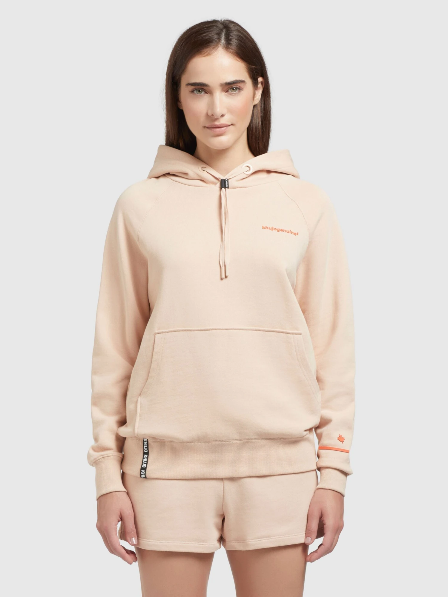 Khujo Sweats à Capuche Sweat-shirt Odette Femme Orange / Abricot 2 Khujo Sweats à Capuche Sweat-shirt Odette Femme Orange / Abricot - Image 2