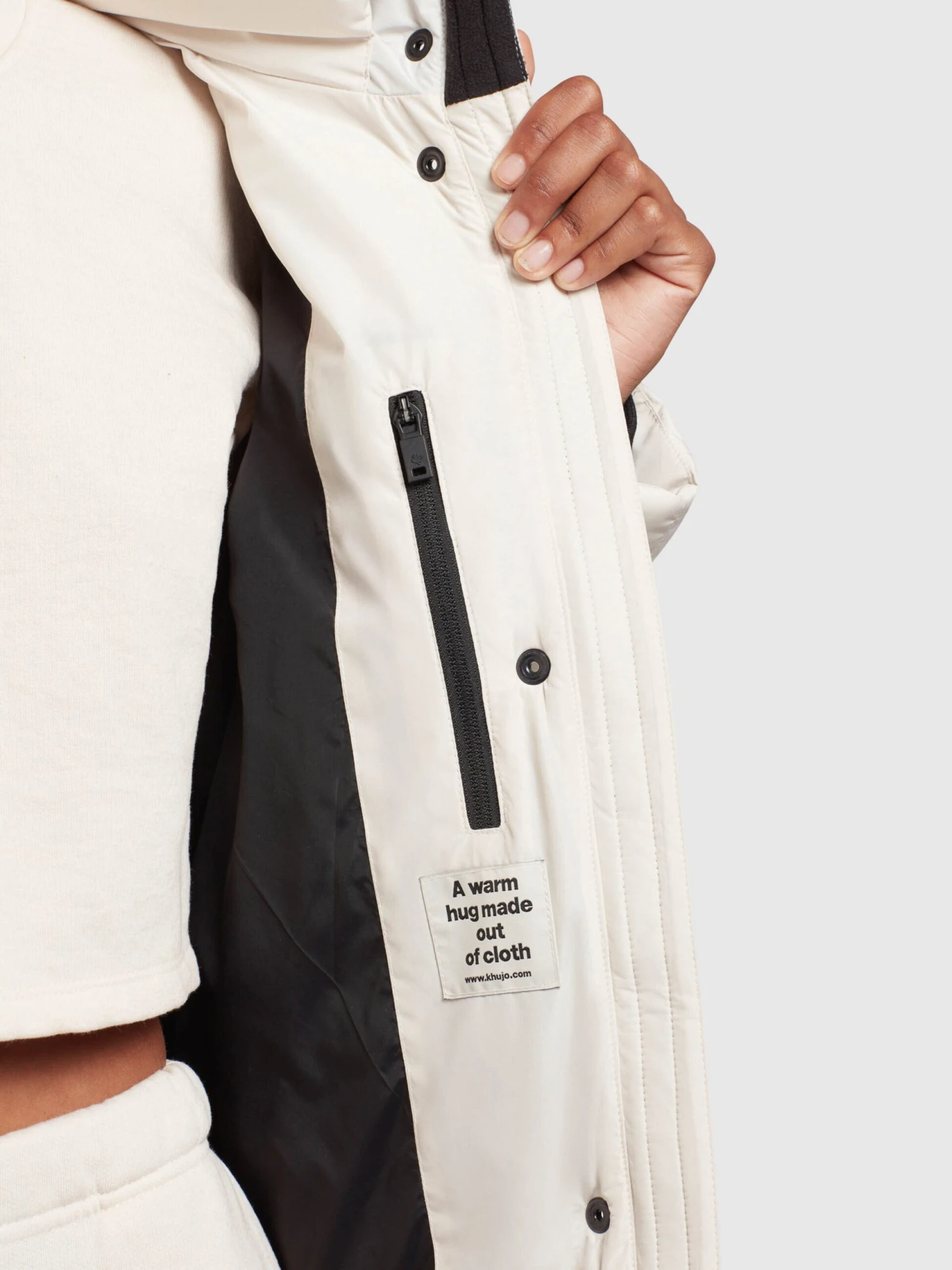 Khujo Manteaux Dhiver Manteau D’hiver Sonje 4 Femme Blanc Cassé 8 Khujo Manteaux Dhiver Manteau D’hiver Sonje 4 Femme Blanc Cassé - Image 8