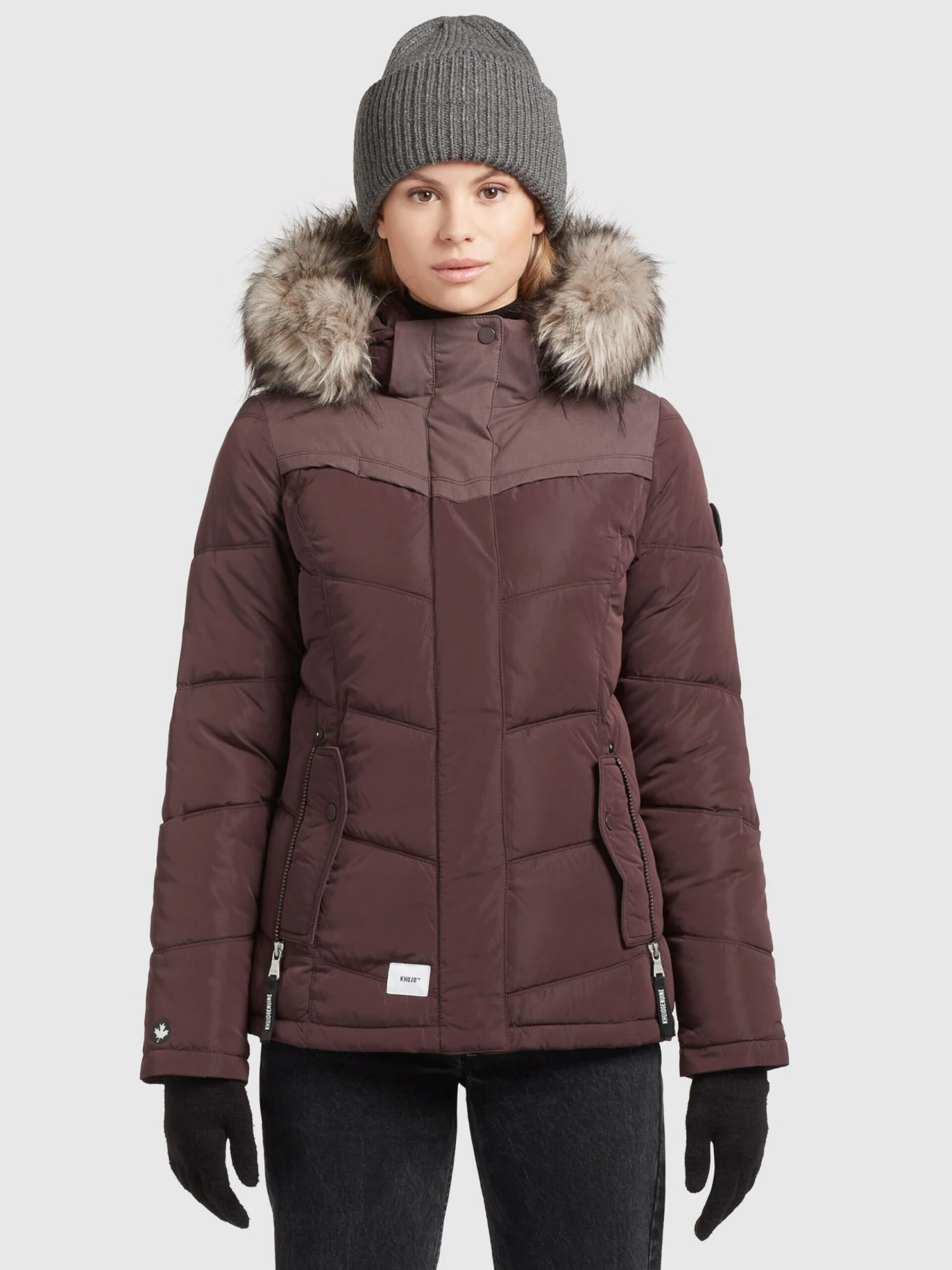 Khujo Vestes Dhiver Veste D’hiver Winsen Femme Bourgogne 2 Khujo Vestes Dhiver Veste D’hiver Winsen Femme Bourgogne - Image 2
