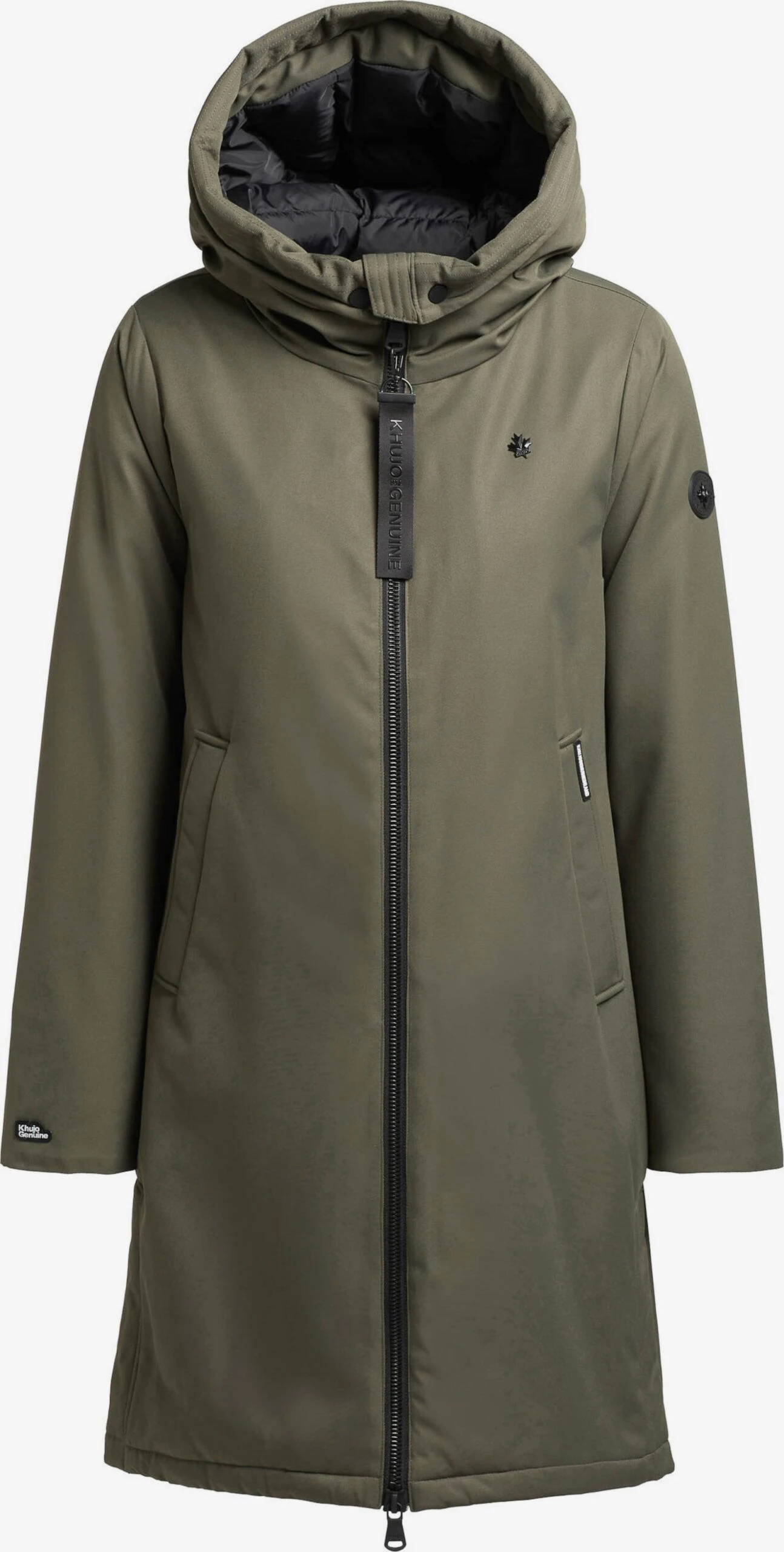 Khujo Manteaux De Mi-saison Manteau Mi-saison LISAD Femme Kaki 1 Khujo Manteaux De Mi-saison Manteau Mi-saison LISAD Femme Kaki