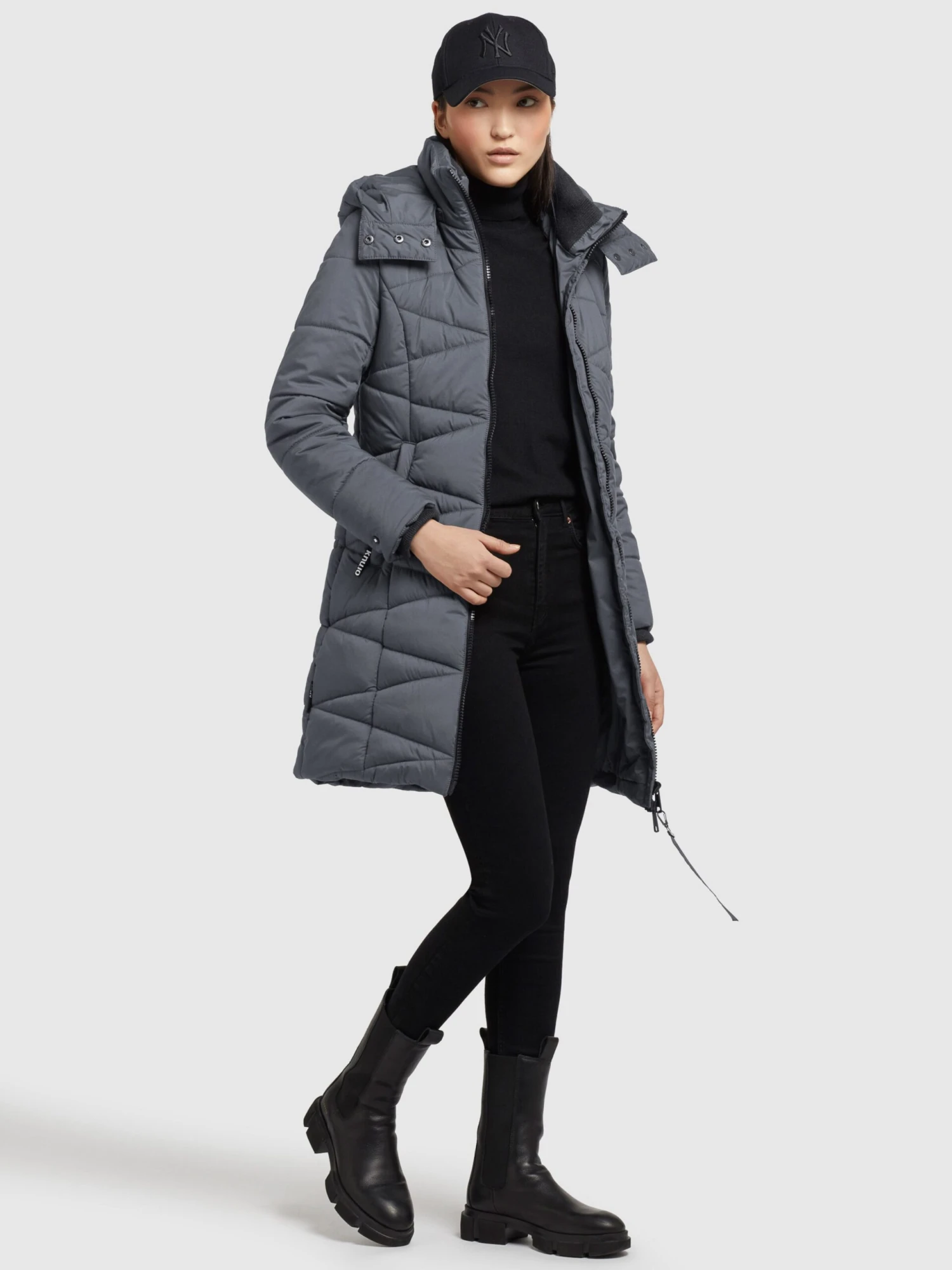 Khujo Manteaux De Mi-saison Manteau Mi-saison Fitt Light Femme Gris Foncé 3 Khujo Manteaux De Mi-saison Manteau Mi-saison Fitt Light Femme Gris Foncé - Image 3