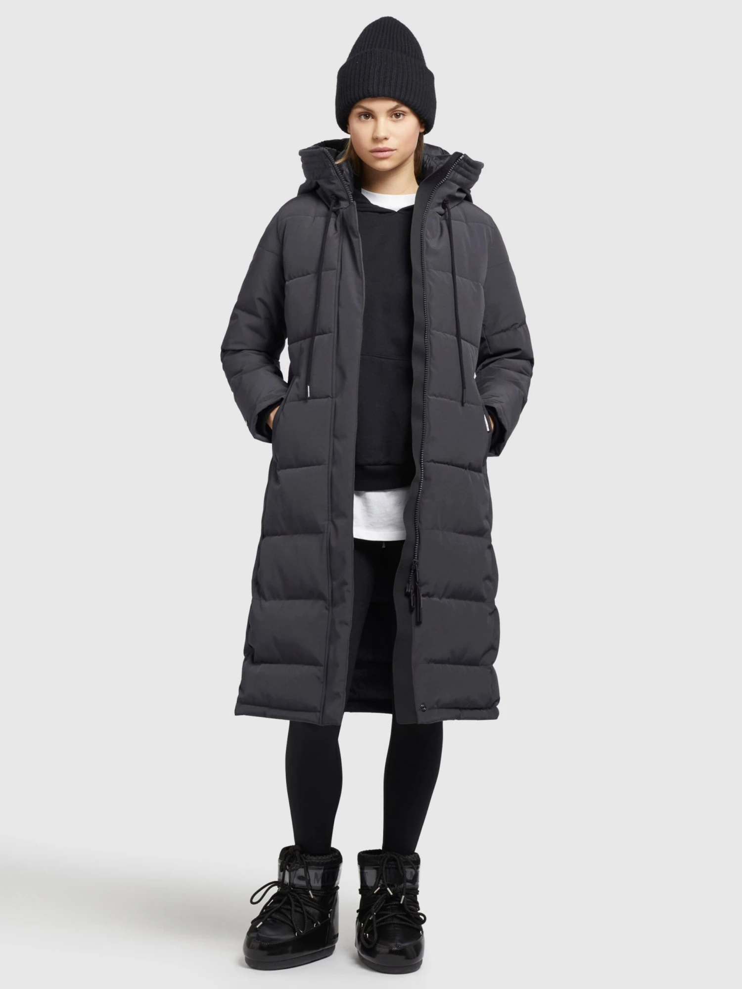 Khujo Manteaux Dhiver Manteau D’hiver Rugg Femme Graphite 6 Khujo Manteaux Dhiver Manteau D’hiver Rugg Femme Graphite - Image 6