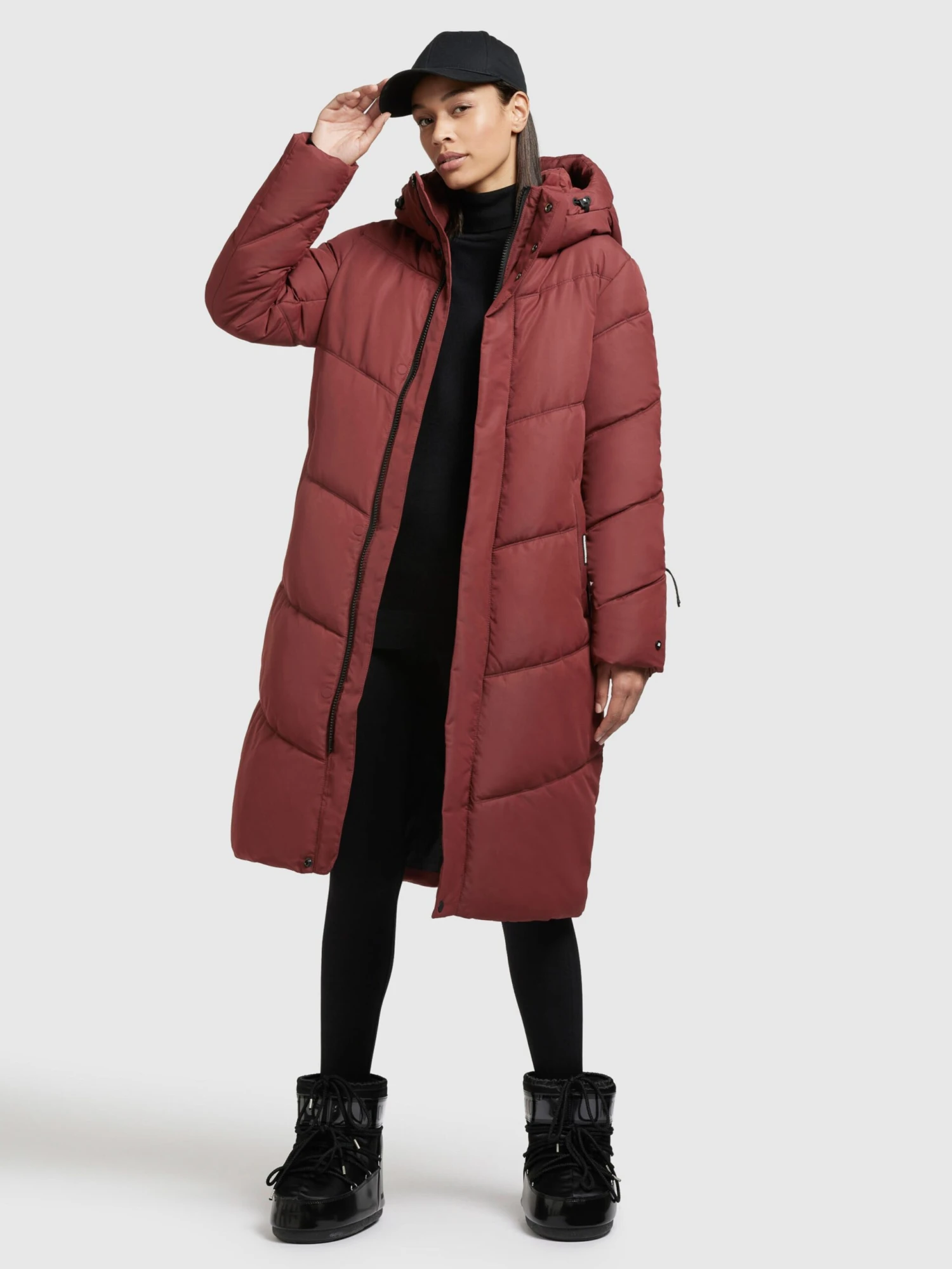 Khujo Manteaux Dhiver Manteau D’hiver Torino 3 Femme Rouge Rouille 6 Khujo Manteaux Dhiver Manteau D’hiver Torino 3 Femme Rouge Rouille - Image 6