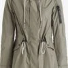 Khujo Parkas Parka Mi-saison CATHARINA Femme Kaki