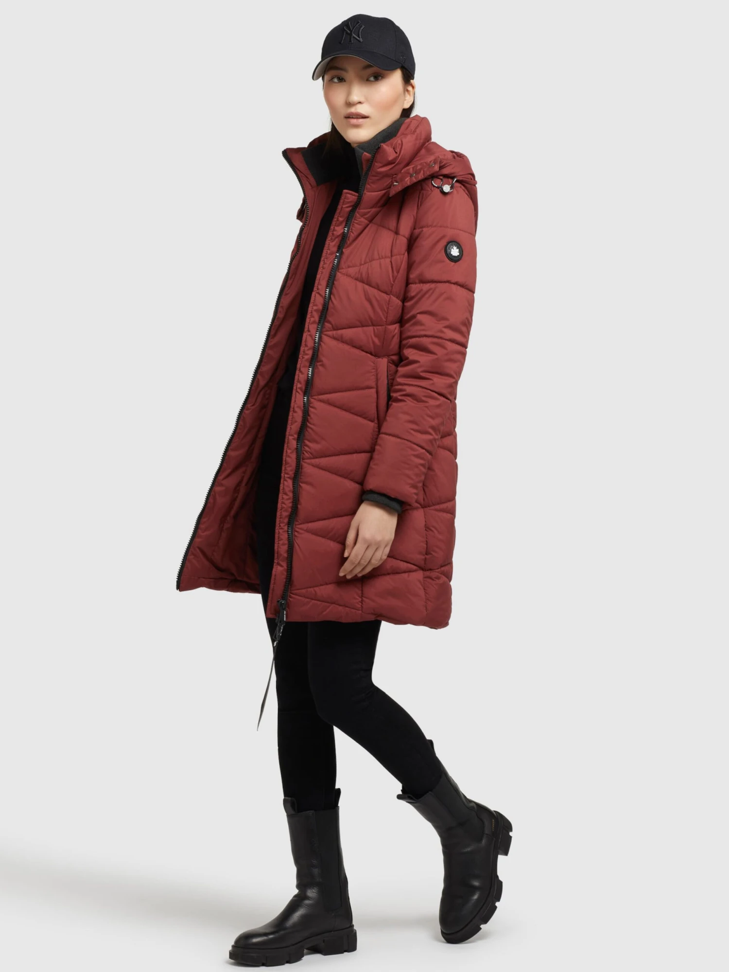 Khujo Manteaux De Mi-saison Manteau Mi-saison Fitt Light Femme Rouge Rouille 3 Khujo Manteaux De Mi-saison Manteau Mi-saison Fitt Light Femme Rouge Rouille - Image 3