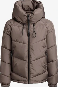 Khujo Vestes Dhiver Veste D’hiver Esila Femme Moka