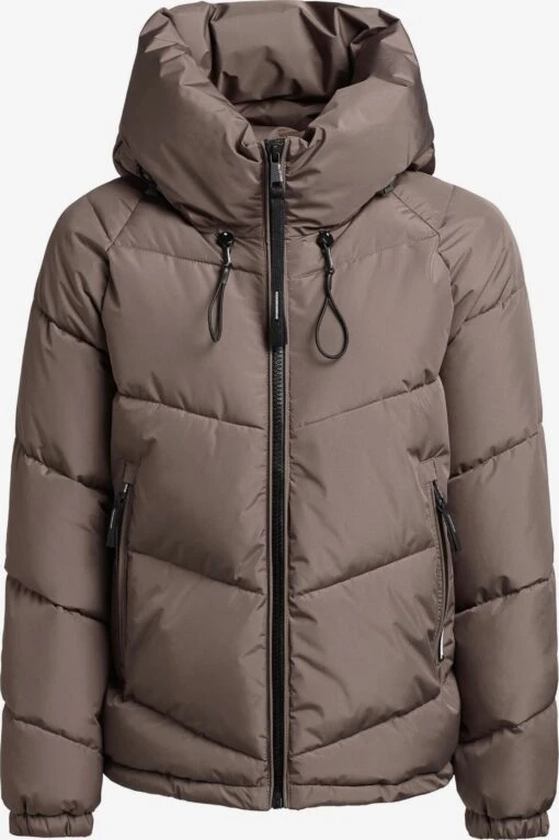 Khujo Vestes Dhiver Veste D’hiver Esila Femme Moka