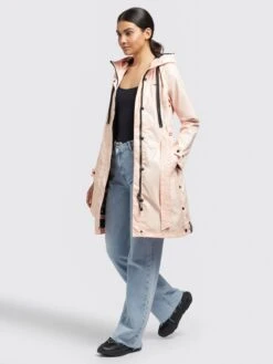 Khujo Manteaux De Pluie Manteau Mi-saison ALECIA Femme Abricot -Khujo Boutique 6875f637caac88722ba3d4e4879e2691