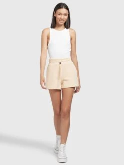 Khujo Shorts Regular Pantalon Femme Jaune Clair -Khujo Boutique 68ec507de2945c048827f3c0c278339c