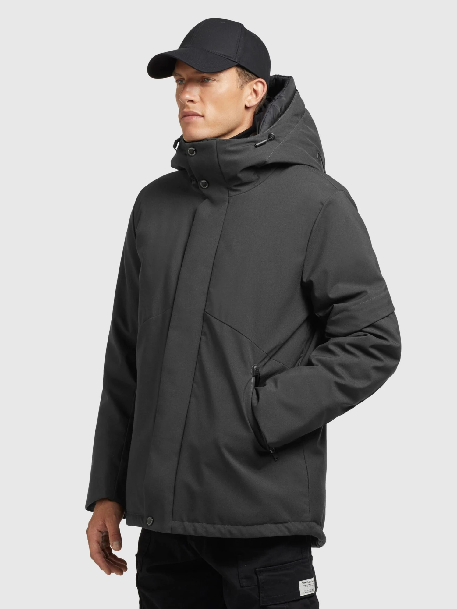 Khujo Vestes Dhiver Veste D’hiver Borrow Homme Gris Foncé 4 Khujo Vestes Dhiver Veste D’hiver Borrow Homme Gris Foncé - Image 4