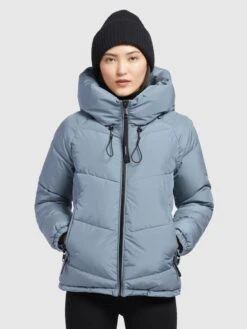 Khujo Vestes Dhiver Veste D’hiver Esila Femme Bleu Clair