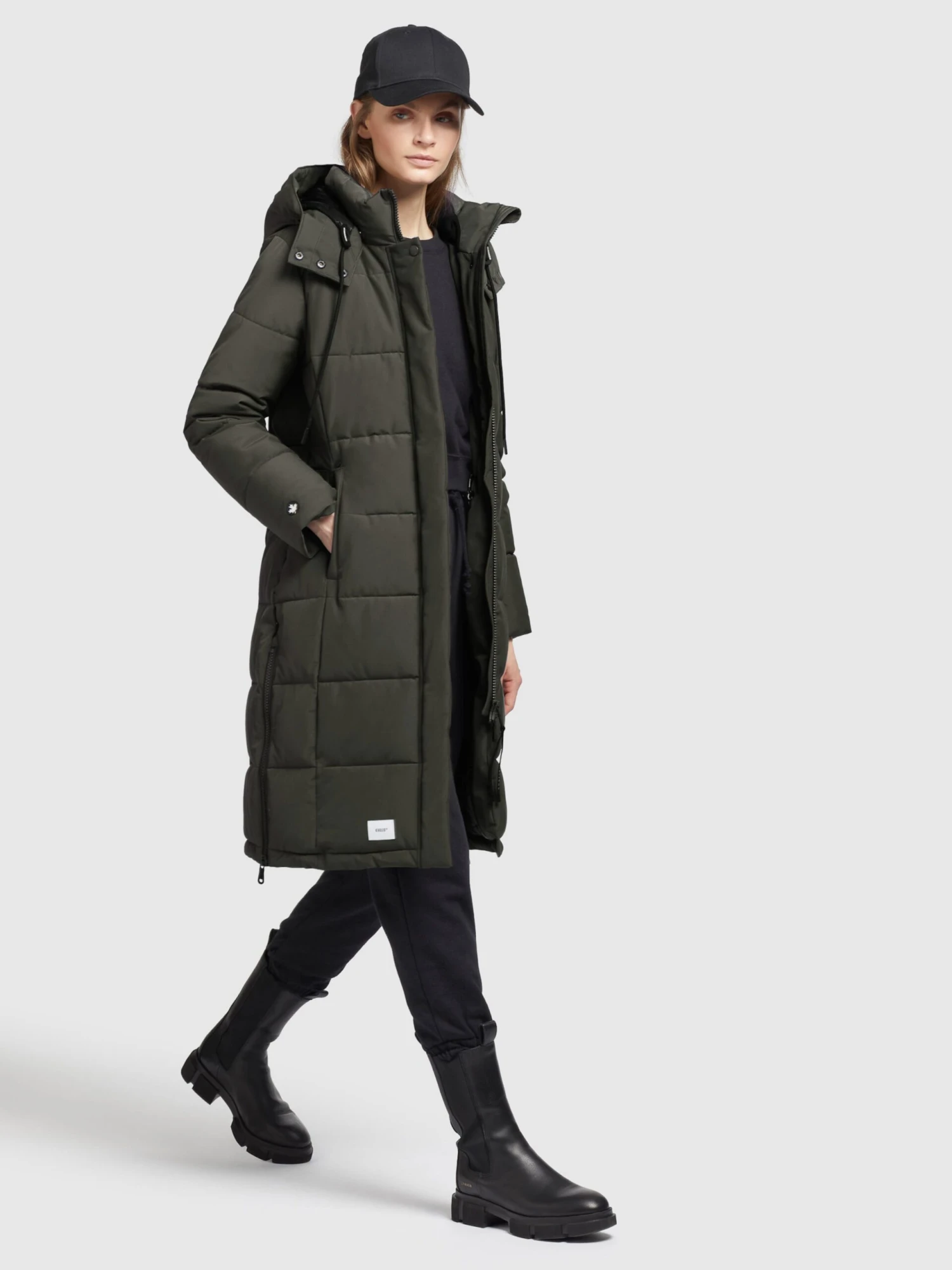Khujo Manteaux Dhiver Manteau D’hiver Cliv Femme Vert Foncé 3 Khujo Manteaux Dhiver Manteau D’hiver Cliv Femme Vert Foncé - Image 3