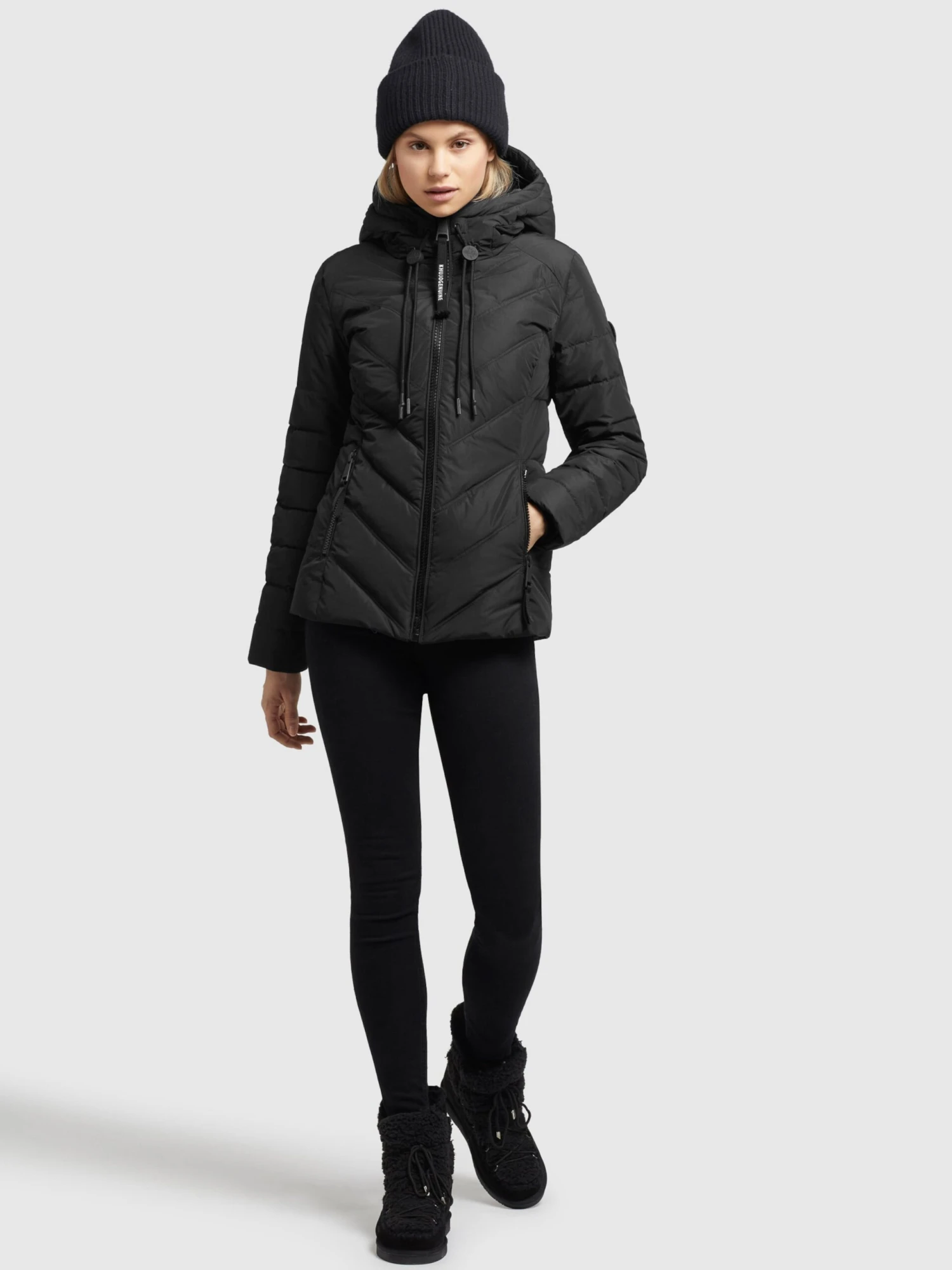 Khujo Vestes De Mi-saison Veste Mi-saison Stern Femme Noir 3 Khujo Vestes De Mi-saison Veste Mi-saison Stern Femme Noir - Image 3