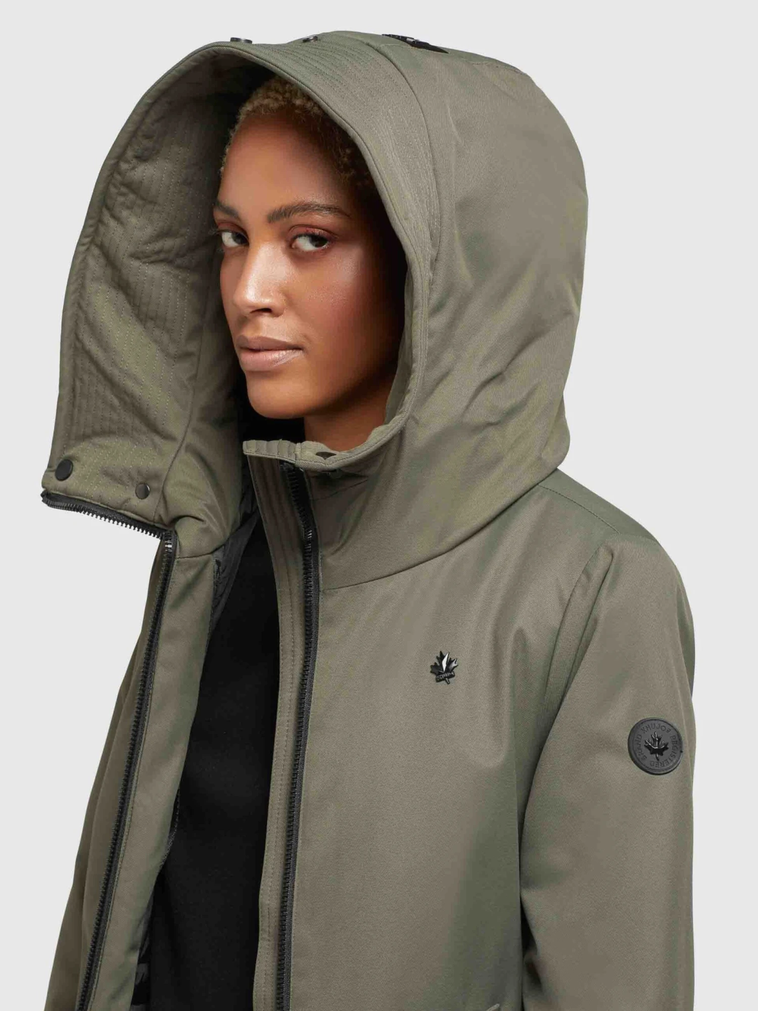 Khujo Manteaux De Mi-saison Manteau Mi-saison LISAD Femme Kaki 7 Khujo Manteaux De Mi-saison Manteau Mi-saison LISAD Femme Kaki - Image 7