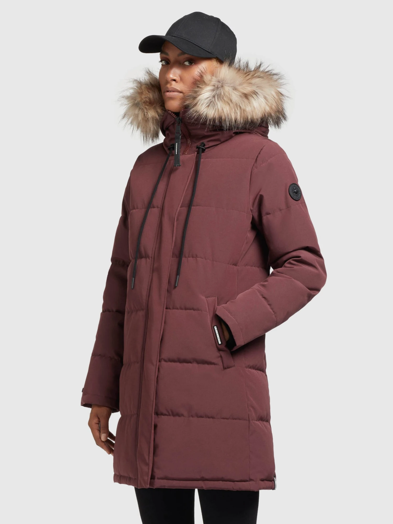 Khujo Manteaux Dhiver Manteau D’hiver Cloren Femme Rouge Foncé 5 Khujo Manteaux Dhiver Manteau D’hiver Cloren Femme Rouge Foncé - Image 5