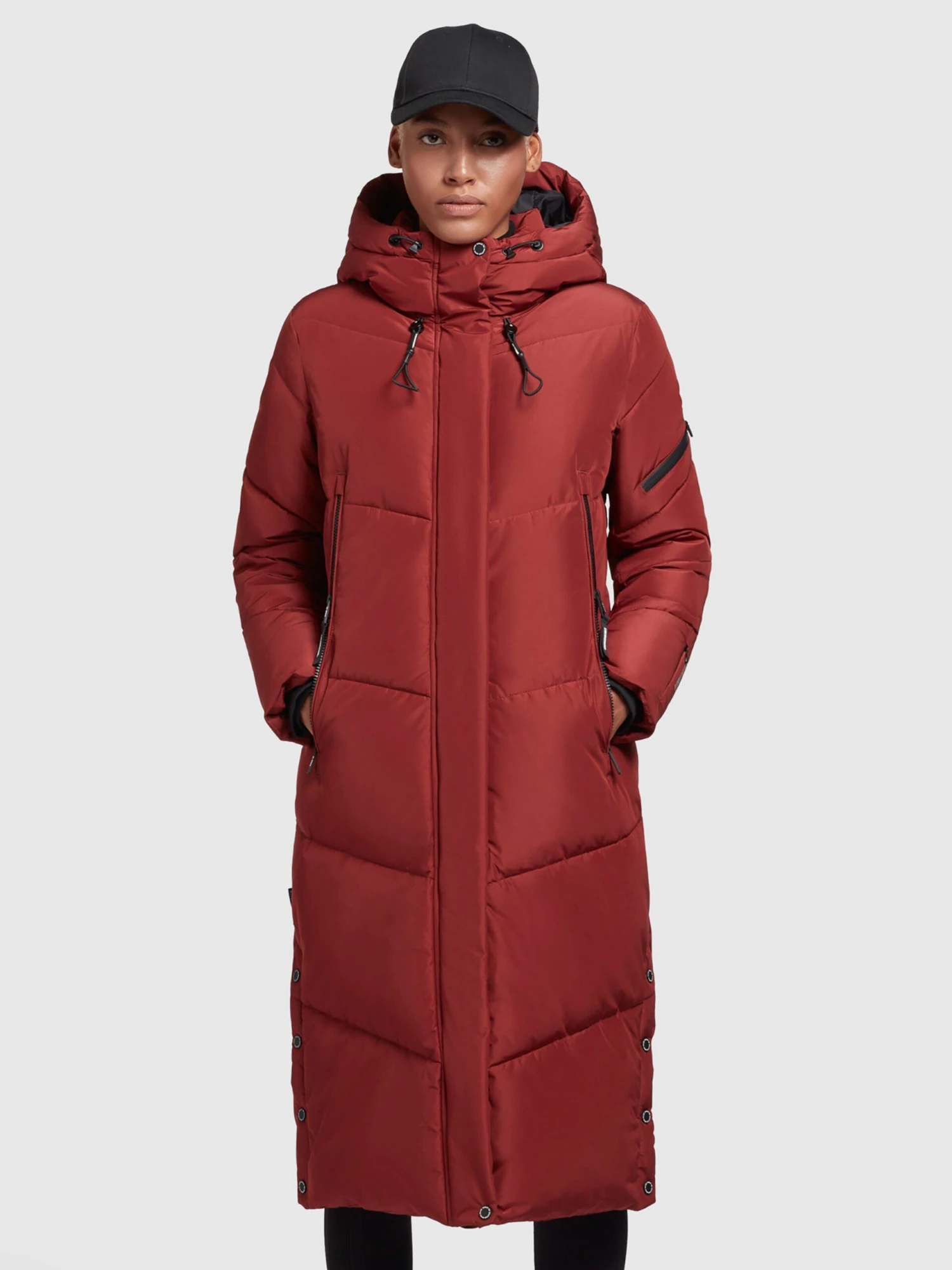 Khujo Manteaux De Mi-saison Manteau Mi-saison Femme Rouge Foncé 2 Khujo Manteaux De Mi-saison Manteau Mi-saison Femme Rouge Foncé - Image 2