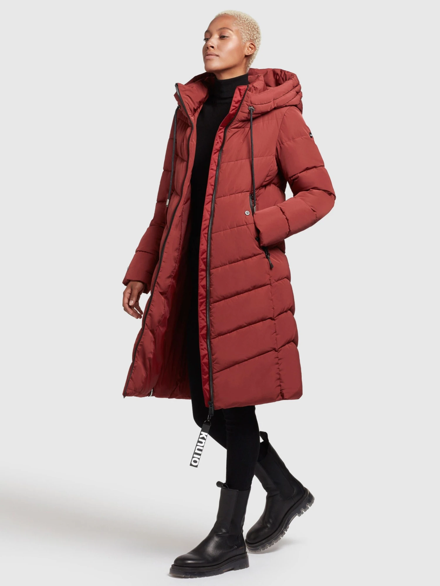 Khujo Manteaux Dhiver Manteau D’hiver Ayleena Femme Rouge Rouille 6 Khujo Manteaux Dhiver Manteau D’hiver Ayleena Femme Rouge Rouille - Image 6