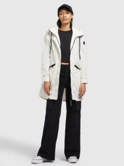 Khujo Manteaux De Mi-saison Manteau Mi-saison Games2 Femme Blanc -Khujo Boutique 70b8cd4daaa7534337809001dfe2e262