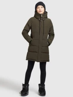 Khujo Manteaux Courts Manteau D’hiver Mats Femme Vert Foncé 10 Khujo Manteaux Courts Manteau D’hiver Mats Femme Vert Foncé -Khujo Boutique 71c0fe70dbe7a526fbf6447fd87cda19
