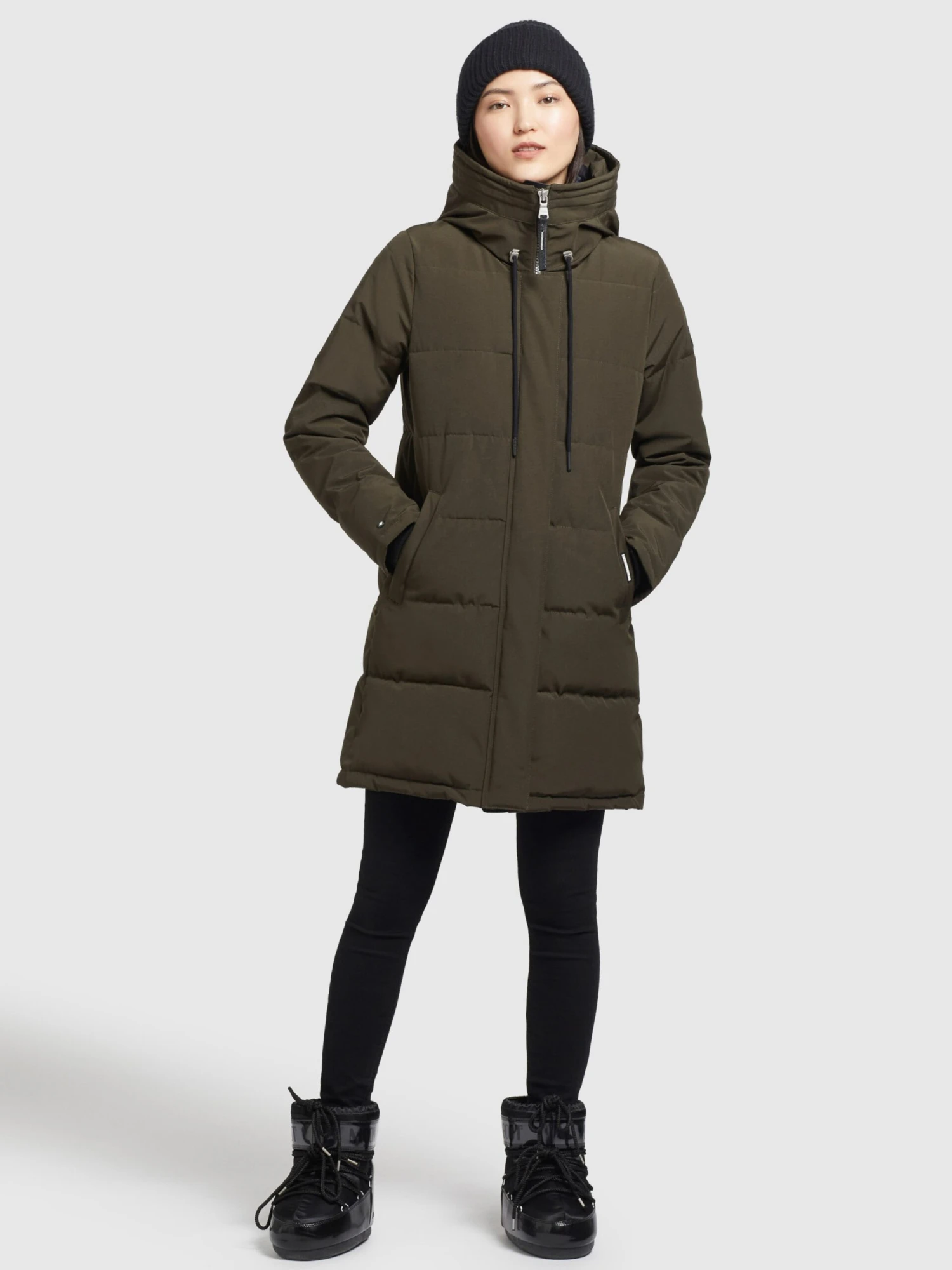 Khujo Manteaux Courts Manteau D’hiver Mats Femme Vert Foncé 3 Khujo Manteaux Courts Manteau D’hiver Mats Femme Vert Foncé - Image 3