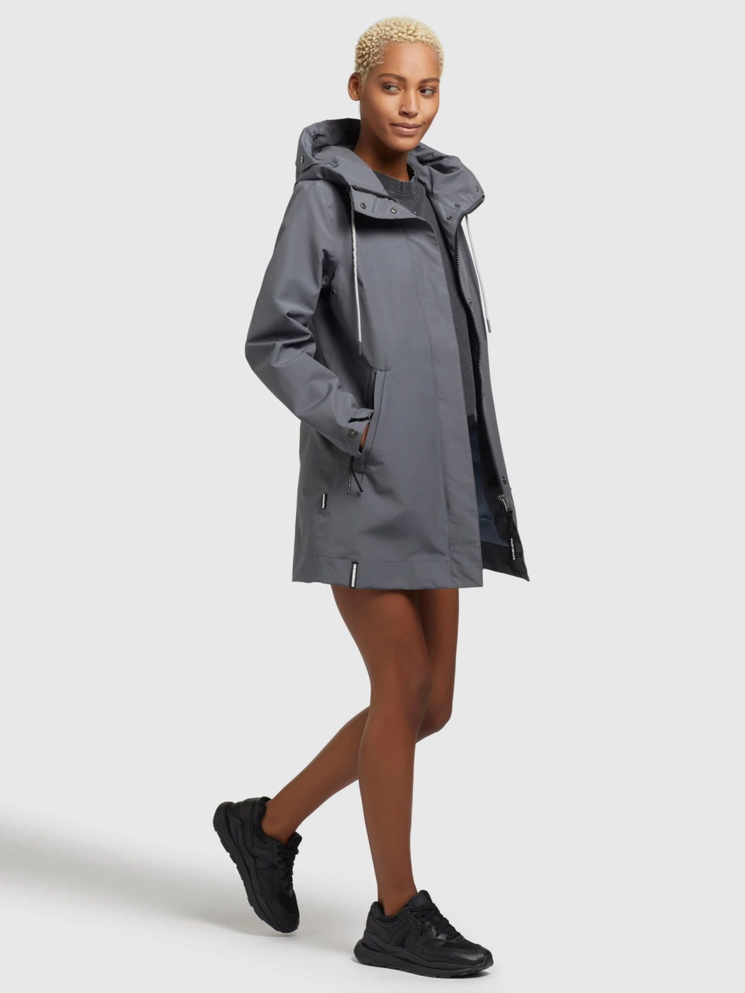 Khujo Manteaux De Mi-saison Manteau Mi-saison Artisa Femme Gris Fumé 3 Khujo Manteaux De Mi-saison Manteau Mi-saison Artisa Femme Gris Fumé - Image 3
