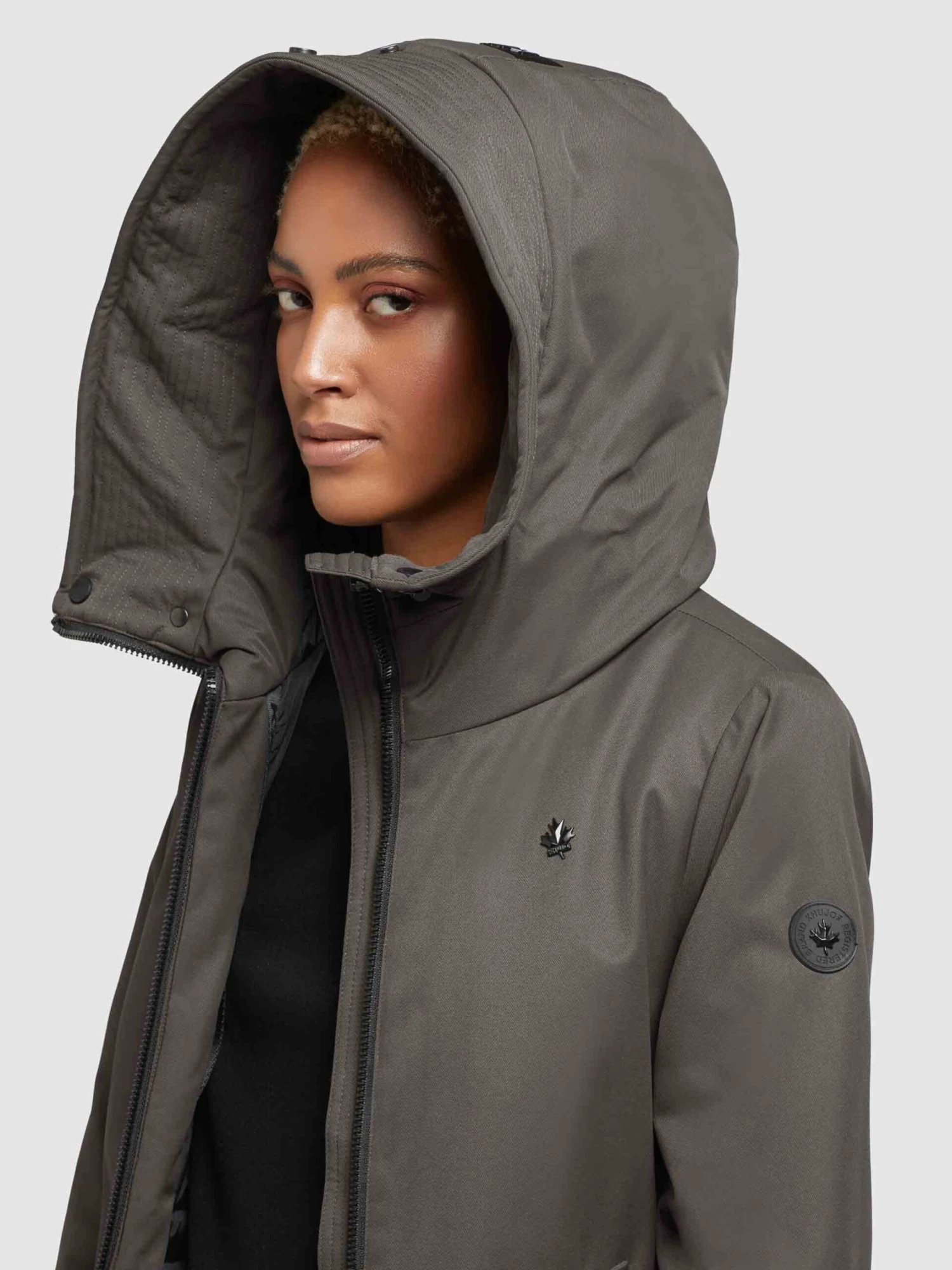 Khujo Manteaux De Mi-saison Manteau Mi-saison LISAD Femme Gris Foncé 7 Khujo Manteaux De Mi-saison Manteau Mi-saison LISAD Femme Gris Foncé - Image 7