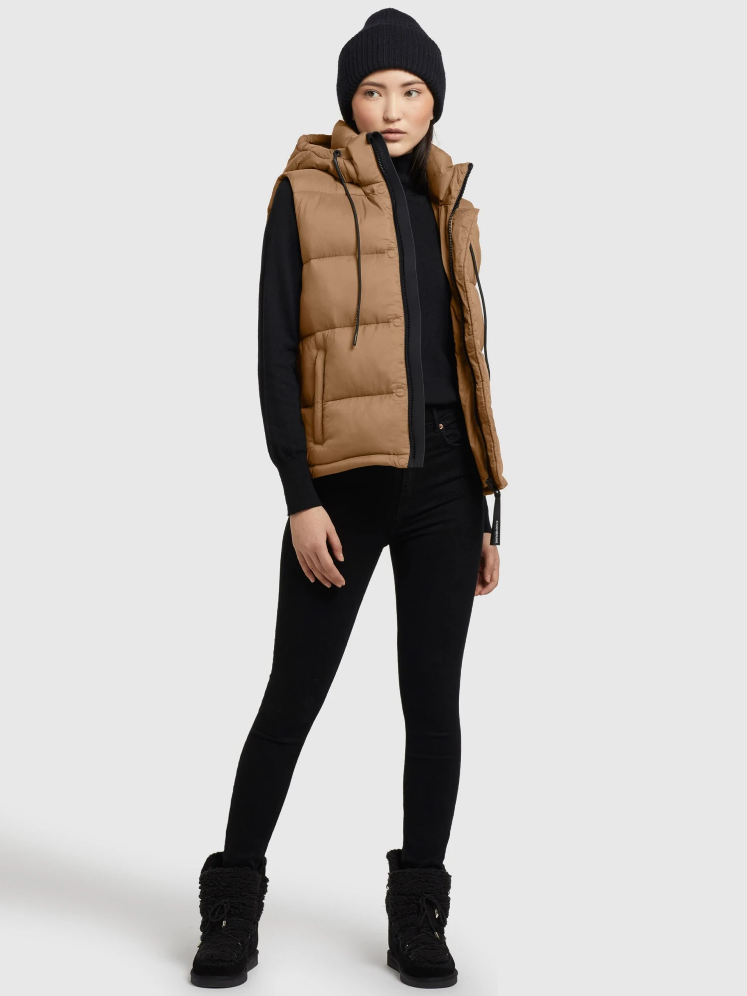 Khujo Vestes Sans Manches Gilet Eden Femme Noisette 6 Khujo Vestes Sans Manches Gilet Eden Femme Noisette - Image 6