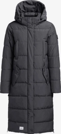 Khujo Manteaux Dhiver Manteau D’hiver Kleo Femme Gris Foncé