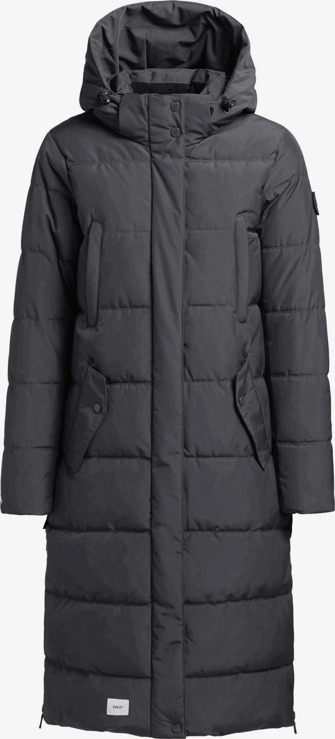 Khujo Manteaux Dhiver Manteau D’hiver Kleo Femme Gris Foncé 1 Khujo Manteaux Dhiver Manteau D’hiver Kleo Femme Gris Foncé