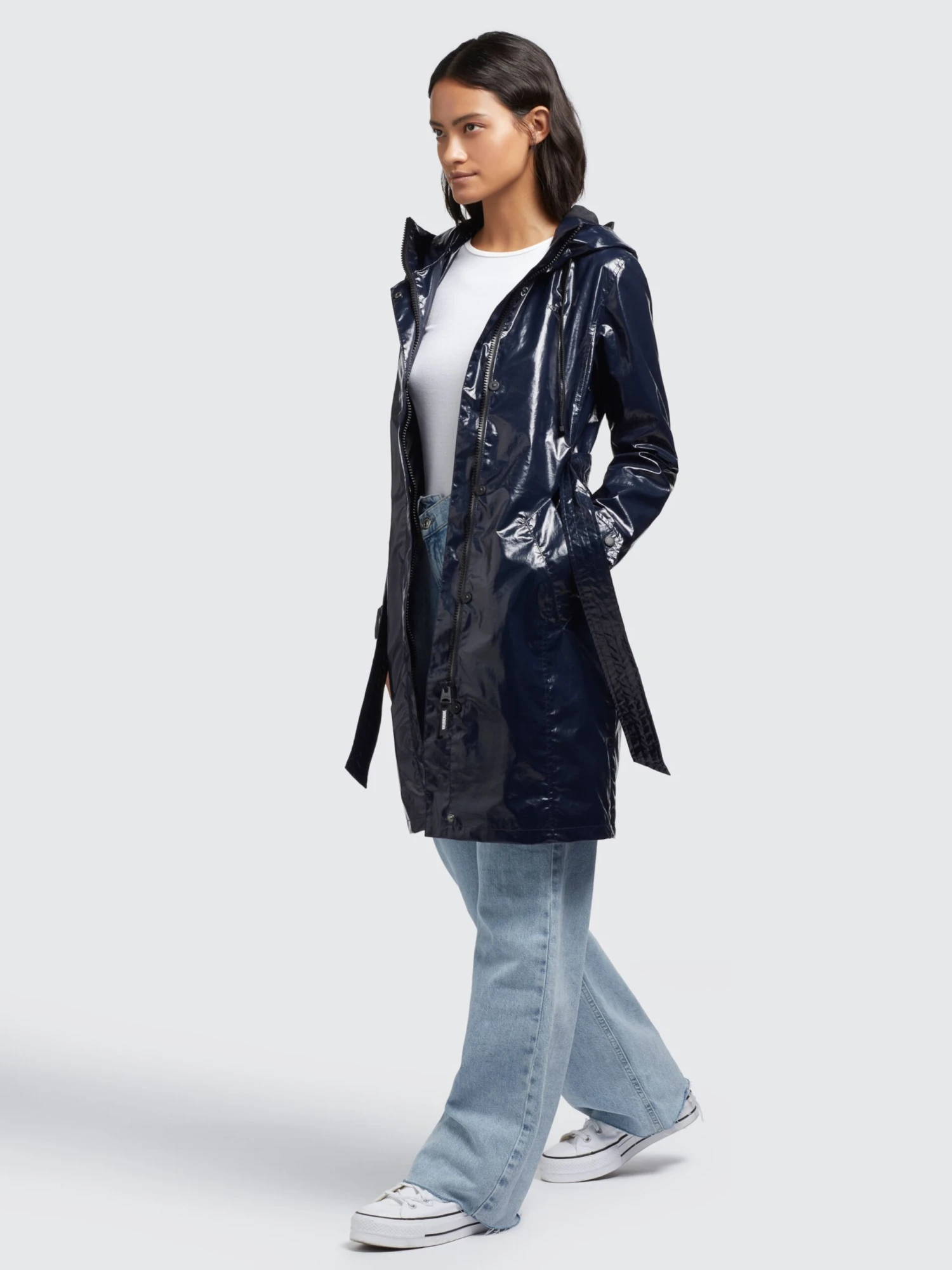 Khujo Manteaux De Pluie Manteau Mi-saison Alecia Femme Bleu Nuit 6 Khujo Manteaux De Pluie Manteau Mi-saison Alecia Femme Bleu Nuit - Image 6