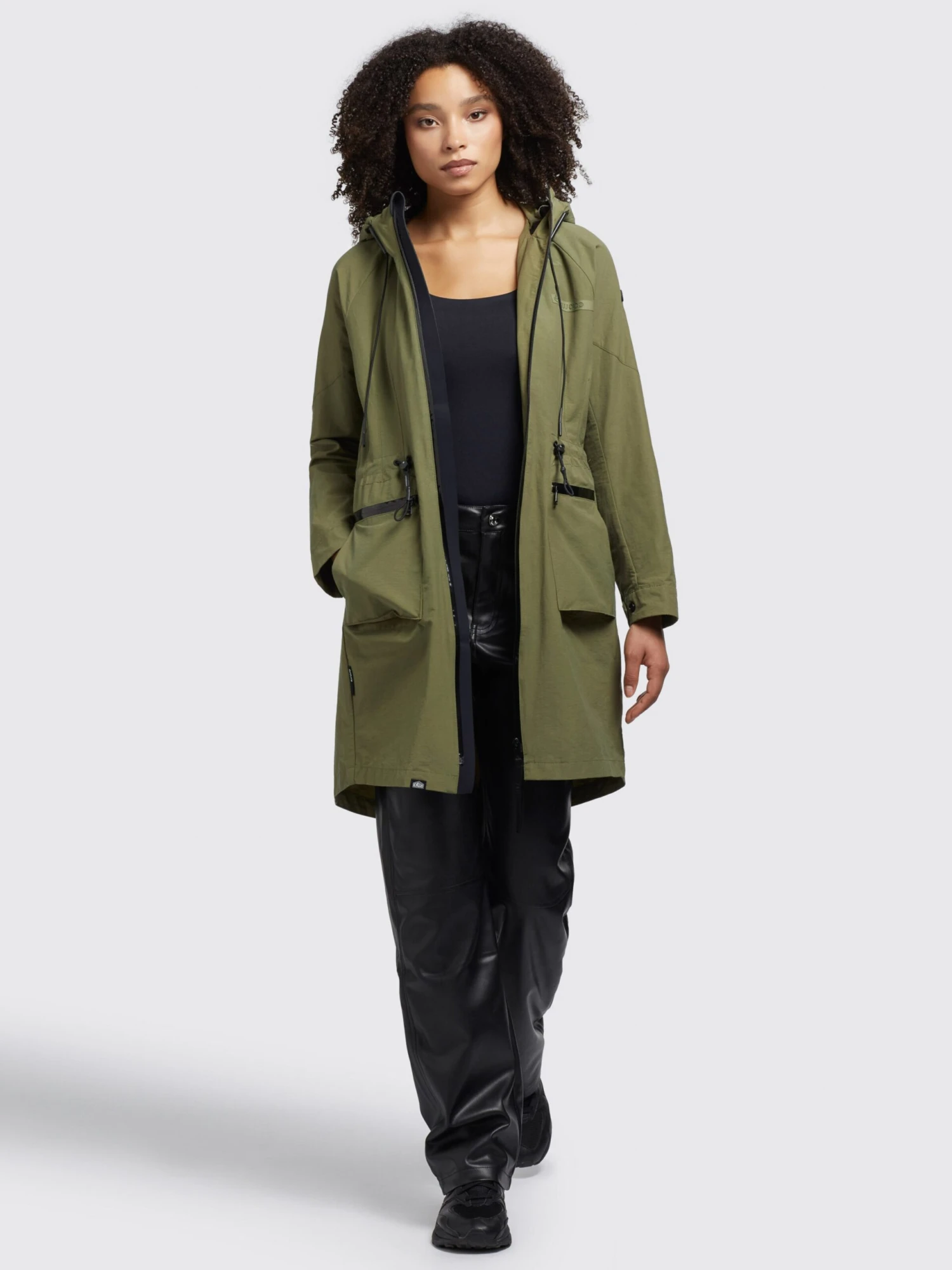 Khujo Parkas Parka Mi-saison Femme Olive 6 Khujo Parkas Parka Mi-saison Femme Olive - Image 6