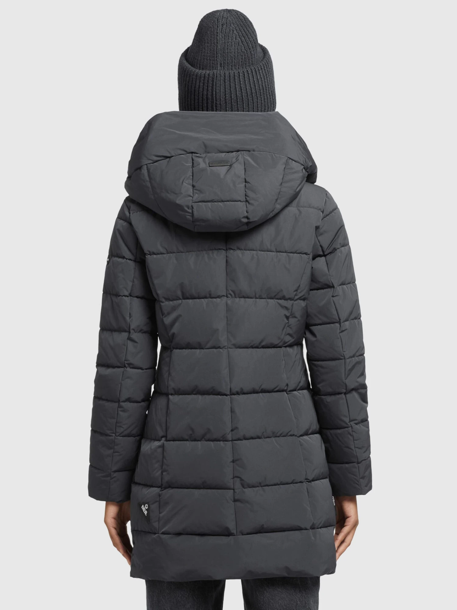 Khujo Manteaux Courts Manteau D’hiver Floyt Femme Gris Foncé 4 Khujo Manteaux Courts Manteau D’hiver Floyt Femme Gris Foncé - Image 4