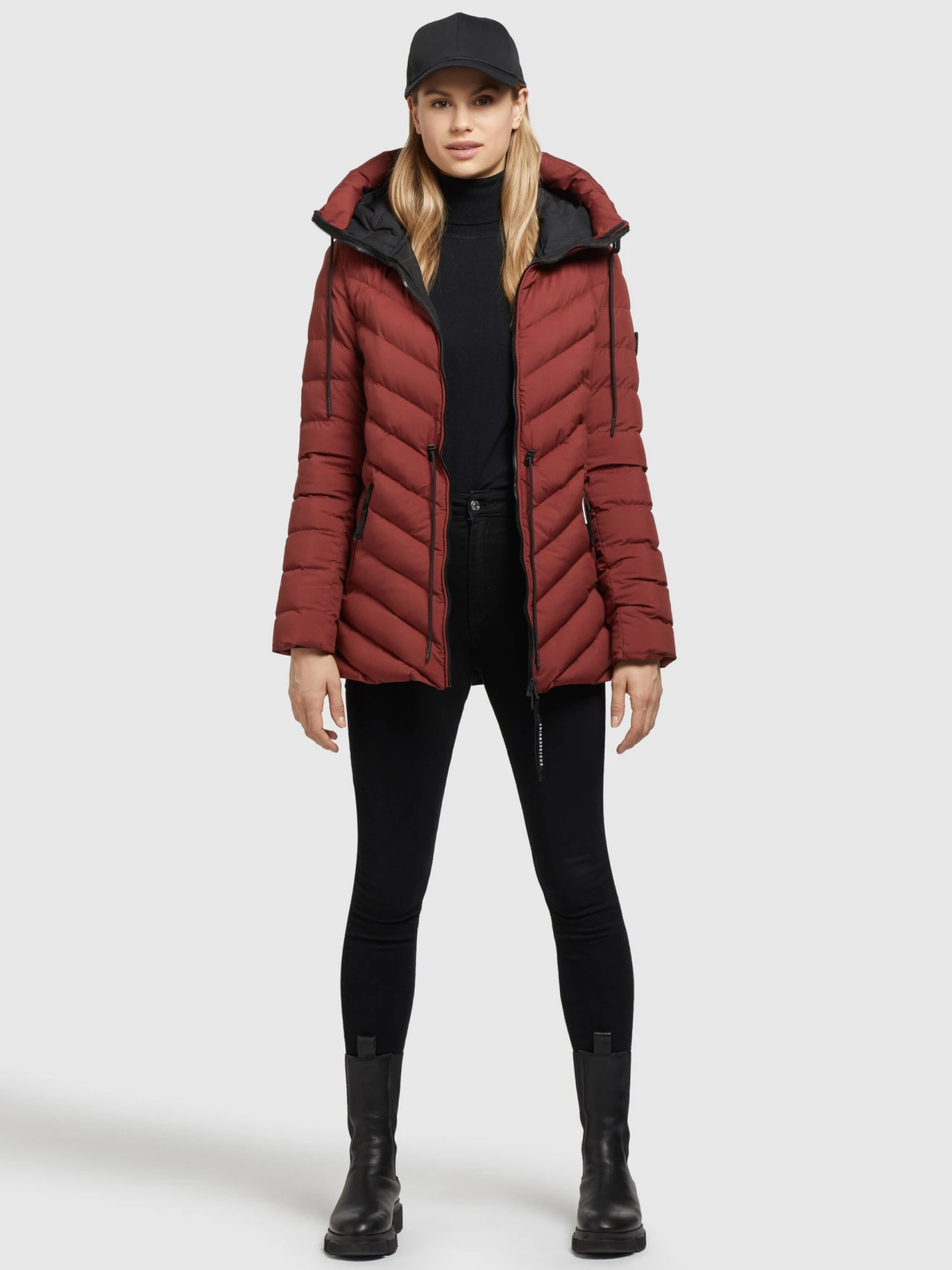 Khujo Vestes De Mi-saison Veste Mi-saison Noomi Femme Rouge Rouille 6 Khujo Vestes De Mi-saison Veste Mi-saison Noomi Femme Rouge Rouille - Image 6