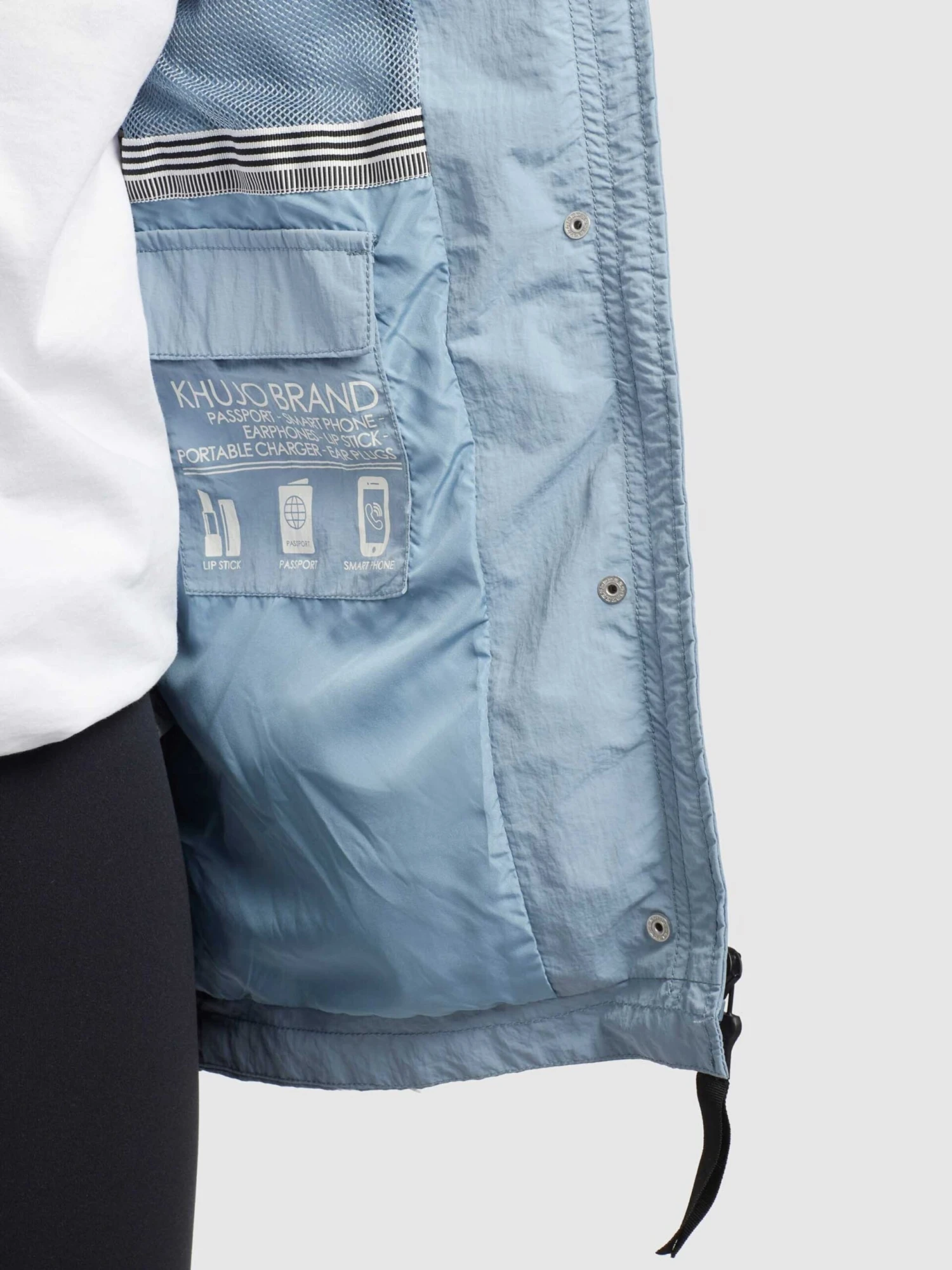 Khujo Vestes De Mi-saison Veste Mi-saison CAIMA Femme Bleu Clair 8 Khujo Vestes De Mi-saison Veste Mi-saison CAIMA Femme Bleu Clair - Image 8