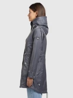 Khujo Parkas Parka Mi-saison ONDA2 Femme Bleu-gris 10 Khujo Parkas Parka Mi-saison ONDA2 Femme Bleu-gris -Khujo Boutique 79bb13900fb2cbf95d05866b608da89d