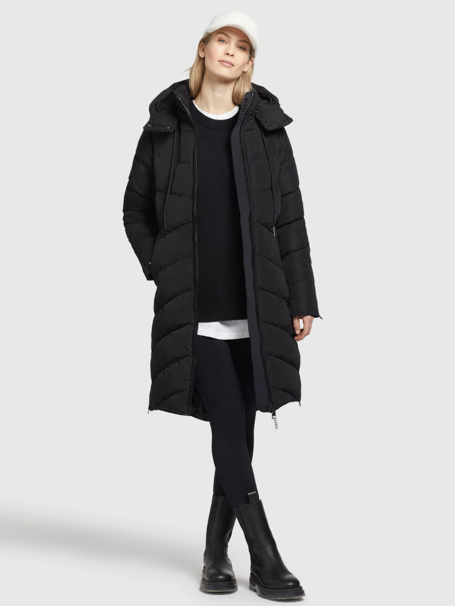 Khujo Manteaux Dhiver Manteau D’hiver Huba Femme Noir 3 Khujo Manteaux Dhiver Manteau D’hiver Huba Femme Noir - Image 3