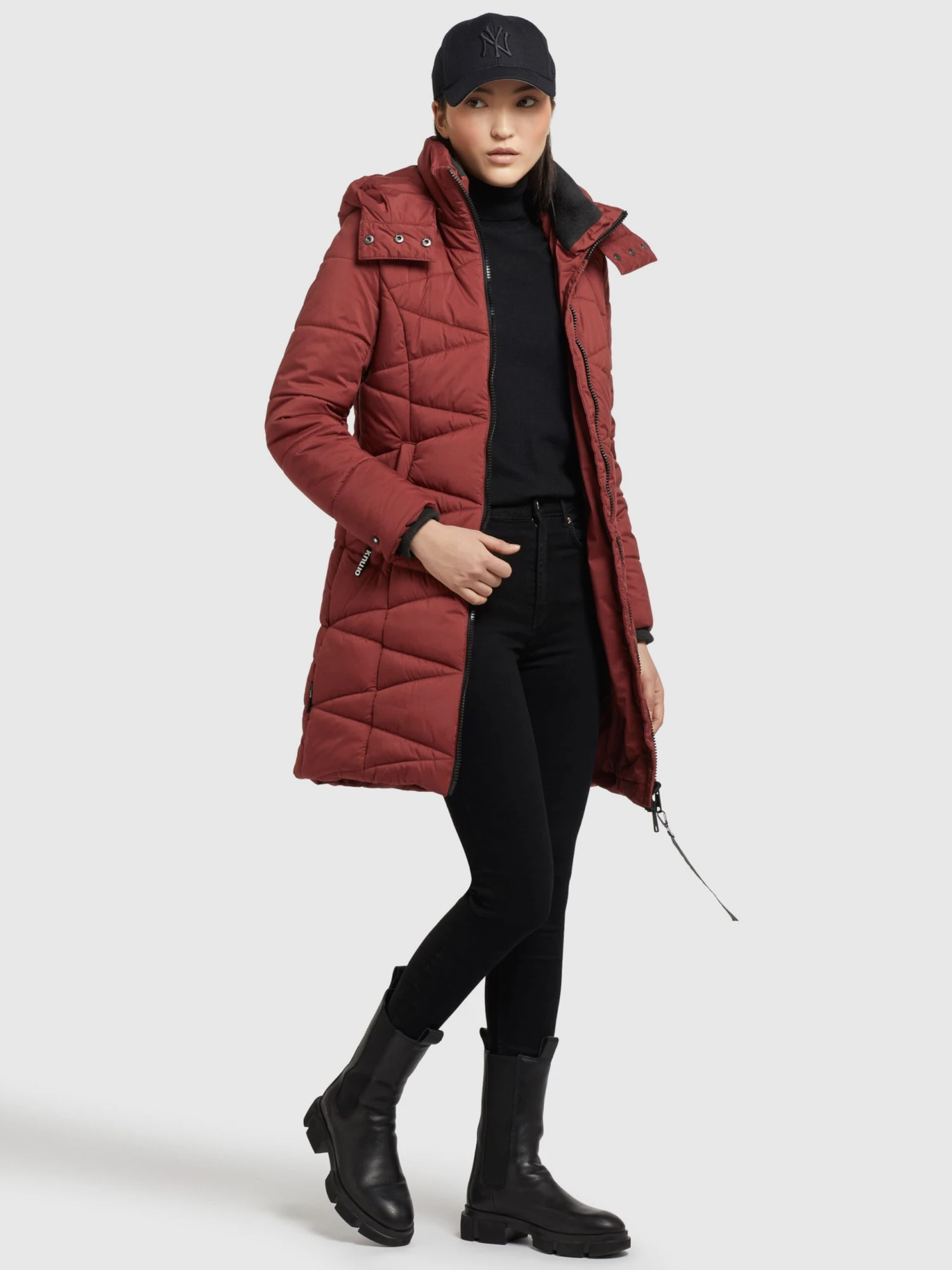 Khujo Manteaux De Mi-saison Manteau Mi-saison Fitt Light Femme Rouge Rouille 6 Khujo Manteaux De Mi-saison Manteau Mi-saison Fitt Light Femme Rouge Rouille - Image 6