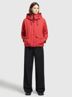 Khujo Vestes De Mi-saison Veste Mi-saison BLAIR Femme Rouge -Khujo Boutique 7be508db224fc49935a776311458731e