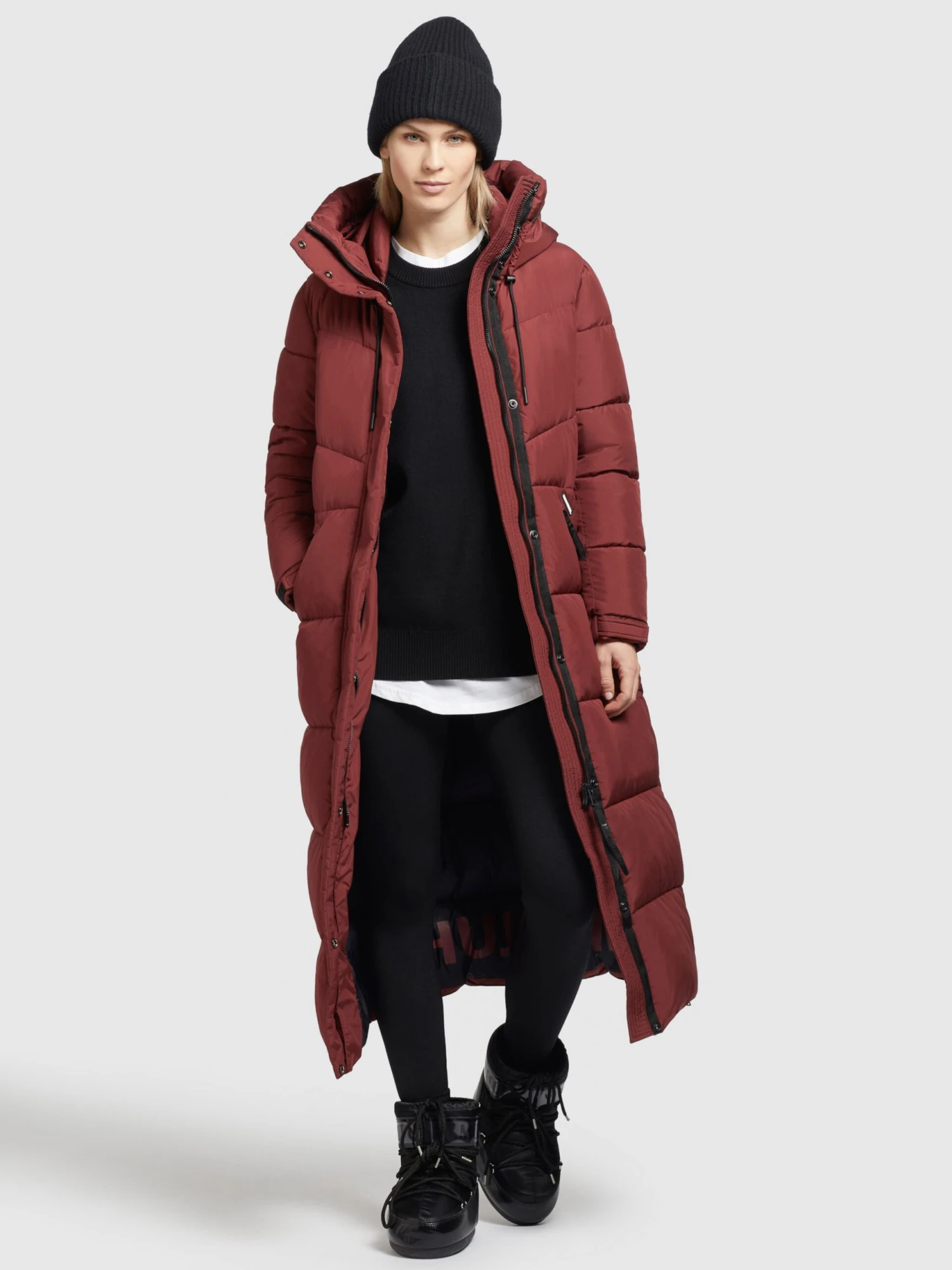 Khujo Manteaux Dhiver Manteau D’hiver Shimanta 2 Femme Rouge Rouille 3 Khujo Manteaux Dhiver Manteau D’hiver Shimanta 2 Femme Rouge Rouille - Image 3