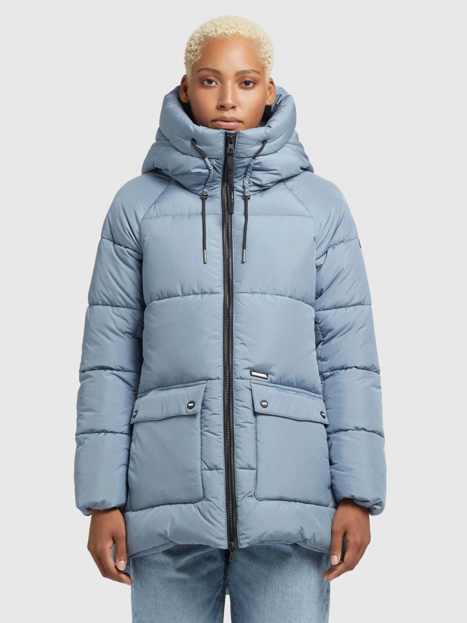 Khujo Vestes De Mi-saison Veste Mi-saison Pheobe Femme Bleu Clair 2 Khujo Vestes De Mi-saison Veste Mi-saison Pheobe Femme Bleu Clair - Image 2